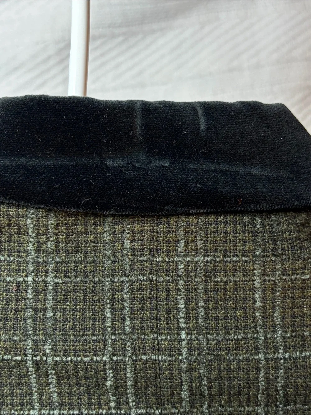 Vintage Christian Dior Women’s Jacket Green Tweed Wool Blend Blazer 80s 90s
